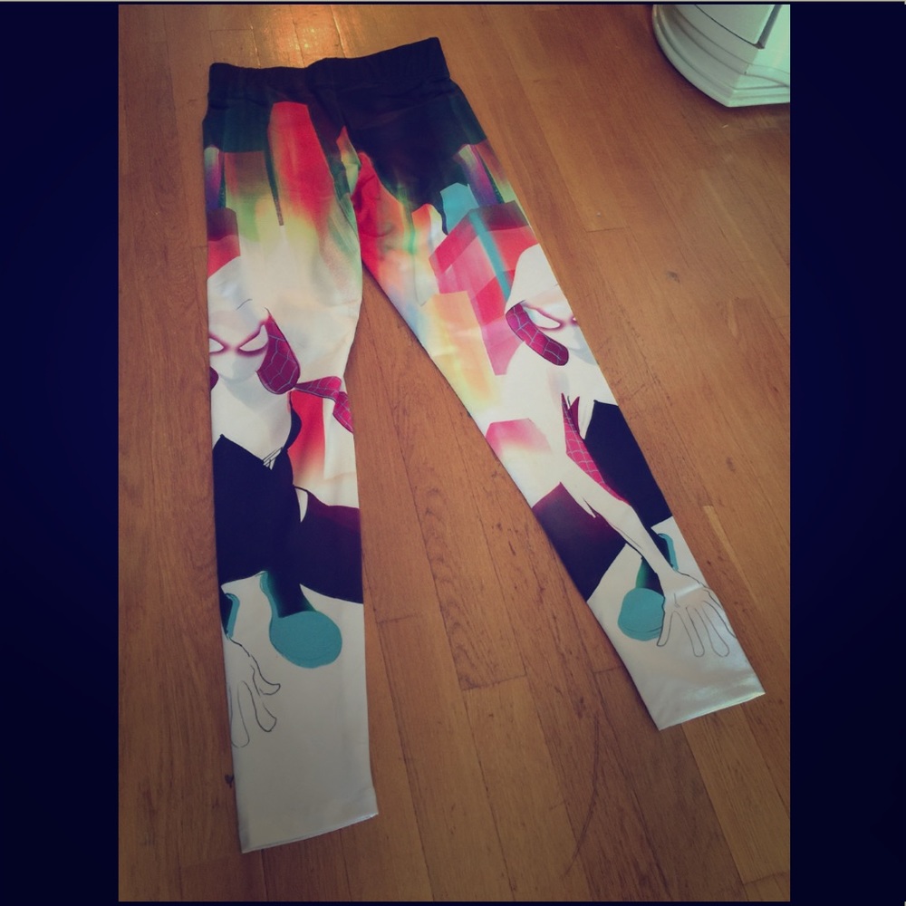 Marvel Spider Gwen sleek leggings size Medium